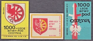 POLAND 1972 Matchbox Label Z#1076/78 set, 1000th ann. of the Battle of Cedynia. - Picture 1 of 1