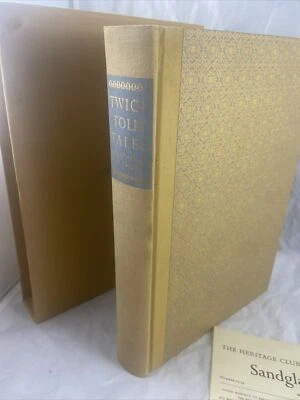 Twice Told Tales Hawthorne Heritage Press with Sandglass 1966 HB Book w/Slipcase Foto 1 de 4