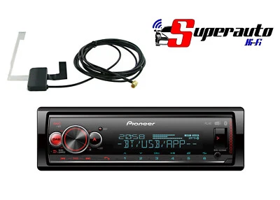 AUTORADIO 1 DIN DAB PIONEER MVH-S520DAB DAB+ USB Bluetooth ANTENNA MVH S 520 DAB - Immagine 1 di 2