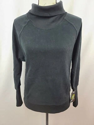 Champion C9 Women's Black Long Sleeve French Terry Turtleneck Sweatshirt New - Image 1 of 4