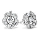 Hearts On Fire Lorelei Bloom Stud Earrings In 18K White Gold HFELORBL01128W