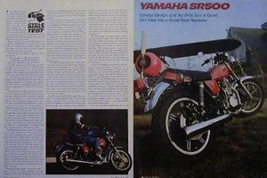 YAMAHA SR500 500 SR-500 artículo de prueba de motocicleta 1978 - Imagen 1 de 1