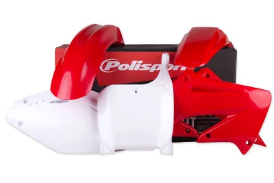Polisport Red, White Plastic Kit fits 02-03 CR125, CR250 Foto 1 de 3
