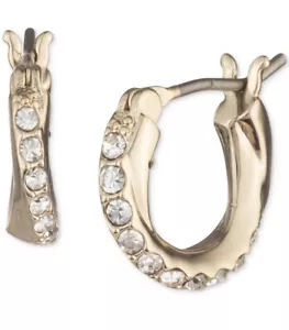 $ 32 NEU MIT ETIKETT GIVENCHY GOLD TONE KRISTALL KLEINER PAVE TWIST OHRSTECKER - I7HHH - Bild 1 von 1
