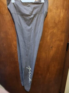 Victoria's Secret PINK Gray Cotton High Waist Full Length Legging Xtra Large XL - Picture 1 of 10