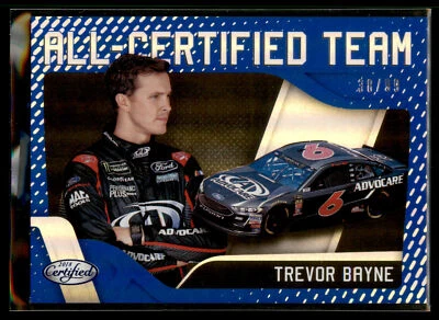 2018 Panini Certified Racing NASCAR All-Certified Team BLUE Trevor Bayne #38/99 - Image 1 of 2