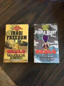 2 PB books by H. JAY RIKER:Seals The Warrior Breed: PURPLE HEART, IRAQI FREEDOM - Picture 1 of 2
