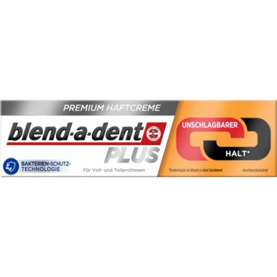 ZAHNPFLEGE-MUNDHYGIENE Blend a dent Plus crema adesiva premium con presa imbattibile 40 g