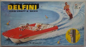 MISTER P M 841 GREEK VTG 80's B/O DELFINI CRIS CRAFT WIRED R/C MIB NEEDS REPAIR - Picture 1 of 12