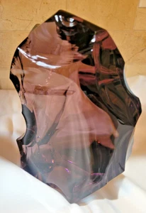 Baccarat Large Very Rare Vintage Purple/ Amethyst Iceberg France 1980s Heavy - Picture 1 of 11
