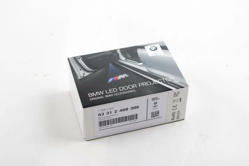 Genuine BMW LED Door Logo Projectors Puddle Lights 63312468386