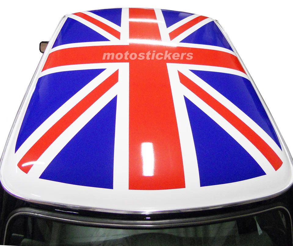 Mini Rover - Mini Cooper Classic - Adesivi Union Jack per tetto bianco - Immagine 1 di 1