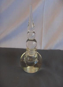 Botella de Perfume Redonda de Cristal Soplado a Mano Dauber de Colección BONITA - Imagen 1 de 1