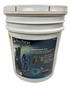 Falltech A8593A Roofers Fall Protection Kit NOS Roofer's Kit Combo Set - Picture 1 of 2