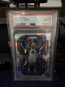 2021-22 Panini Prizm Ice Moses Moody RC #308 PSA 10 Golden State Warriors - Bild 1 von 2