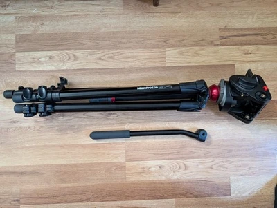 Manfrotto 755XB Tripod & 501HDV Head - Image 1 of 4