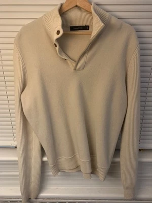 Suéter Ermenegildo Zegna Beige Manga Larga 80/20 Lana/Cachemira Hecho en Italia Foto 1 de 4