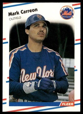 1988 Fleer Mark Carreon Rookie New York Mets #129 - Image 1 of 2