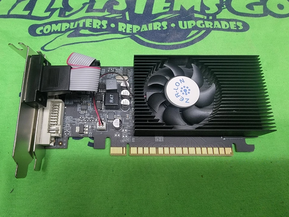 Zer-lon GT 730 Graphics Card 4GB DDR3 VGA/DVI/HDMI PCI Express - Low Pro - Image 1 of 2