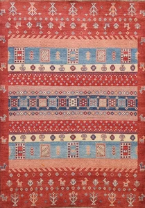 Vegetable Dye Super Kazak Area Rug 5x7 Tribal Hand-knotted Home Decor Carpet - Picture 1 of 19