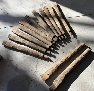 Wooden Wagon Wheel 24” Spokes Lot 11 And 2 Incomplete Primitives Antique - Picture 1 of 6