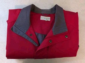 Cutter & Buck Jacket Mens Large Red Windbreaker Casual Athletic Zip Weather Tech - Picture 1 of 11