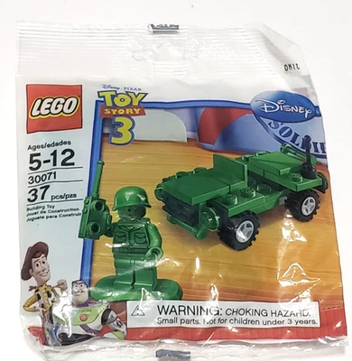 LEGO 2010 SEALED POLYBAG TOY STORY 3 30071 GREEN ARMY MAN AND JEEP MISB - Image 1 of 2