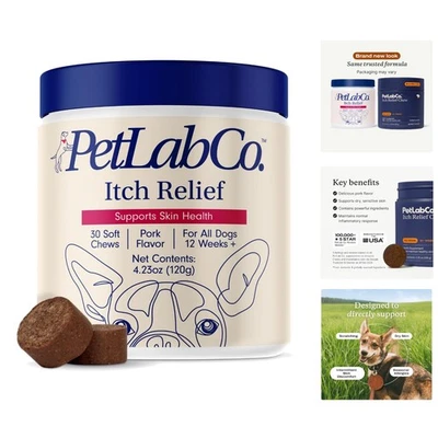 Soothing Itch Relief Chews for Dogs - Turmeric, Omega 3 & Honey, 4.23 Ounces - Image 1 of 4