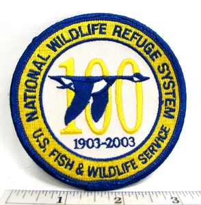 Vintage 2003 National Wildlife Refuge System 100 Years Patch US Fish & Wildlife - Picture 1 of 3