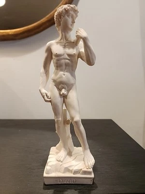 Michelangelo's David,  Sculpture of Greek Roman Art Italy 12" 1960s - Image 1 of 4