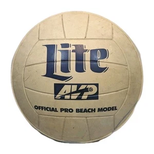 RARE VINTAGE 1992 MILER LITE AVP OFFICIAL PRO BEACH MODEL VOLLEYBALL BALL SIGN - Bild 1 von 5