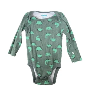 Mighty Goods bambino pezzo unico dinosauro verde manica lunga taglia 12 mesi ragazzo - Foto 1 di 4