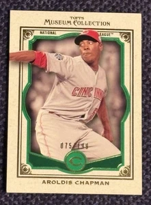 💥2013 TOPPS MUSEUM COLLECTION GREEN 75/199 - ARDOLIS CHAPMAN #51 REDS YANKEES💥 - Picture 1 of 5