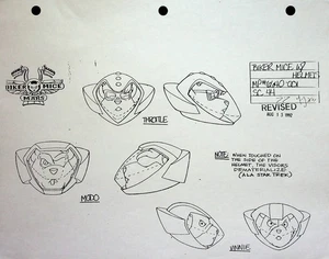 BIKER MICE FROM MARS Production 1993 Model Cel Copy Layout Marvel Productions - Picture 1 of 2