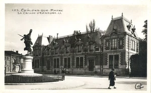 Chalons Sur Marne La Caisse D'Epargne France Savings BanRPPC Real Photo Postcard - Picture 1 of 2