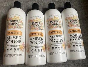4btls. Power Stick For Her AMBER ROUGE DUSCHGEL 16 Unzen Jeweils - Bild 1 von 1