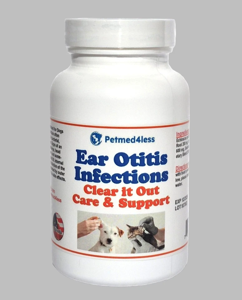 EAR INFECTION CARE FOR Dogs and Cats - OTITIS - kill bacteria, yeast MADE IN USA - Image 1 of 4