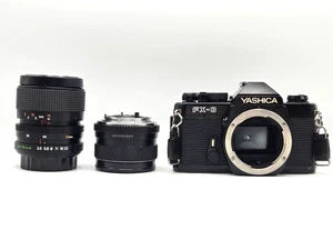 [EXC/Tested] YASHICA FX-3 Film Camera + 2Lenses(DSB 50mm/ML 35-70mm) From Japan - Picture 1 of 21