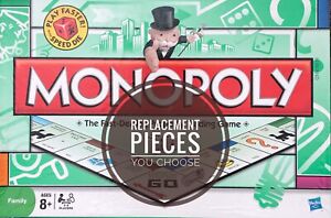 Monopoly Replacement Pieces and Parts 2009 - Choose What You Need for Your Game