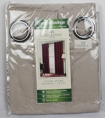 JCPenney Linden Street - Tyler Suede Grommet Panel - 54” x 72” - Stonehenge - Image 1 of 4