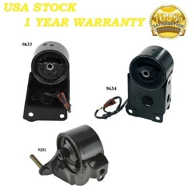 3 PIEZAS MONTAJE MOTOR DELANTERO Y TRASERO APTO PARA 2000-2001 Infiniti I30 3.0L Foto 1 de 4