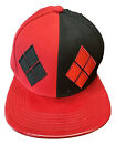 Dc Comics Originals Harley Quinn Flat Bill Red And Black Baseball Cap Hat