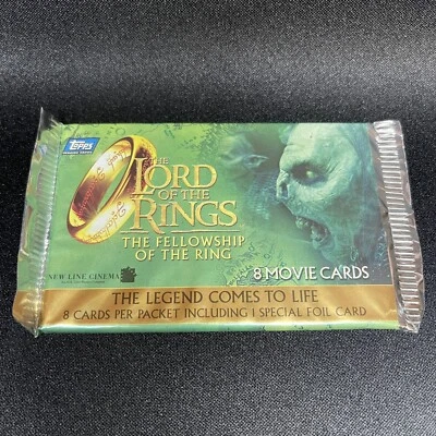 Topps Lord Of The Rings Fellowship of The Ring Booster Pack Movie Cards 2001 UK - Imagem 1 de 4