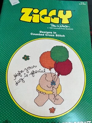 Ziggy DesignsCounted Cross Stitch Paragon Needlecraft Vintage B2 - Image 1 of 3