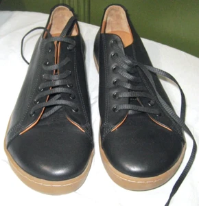 NEW Comfortfusse Leather Sneakers Hand Made In Germany Black Size US 10.5 UK 9.5 - Picture 1 of 8