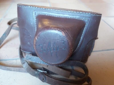 Zorki 3M télémétrique étui cuir rare tbe Ukraine 1954 - Photo 1/4