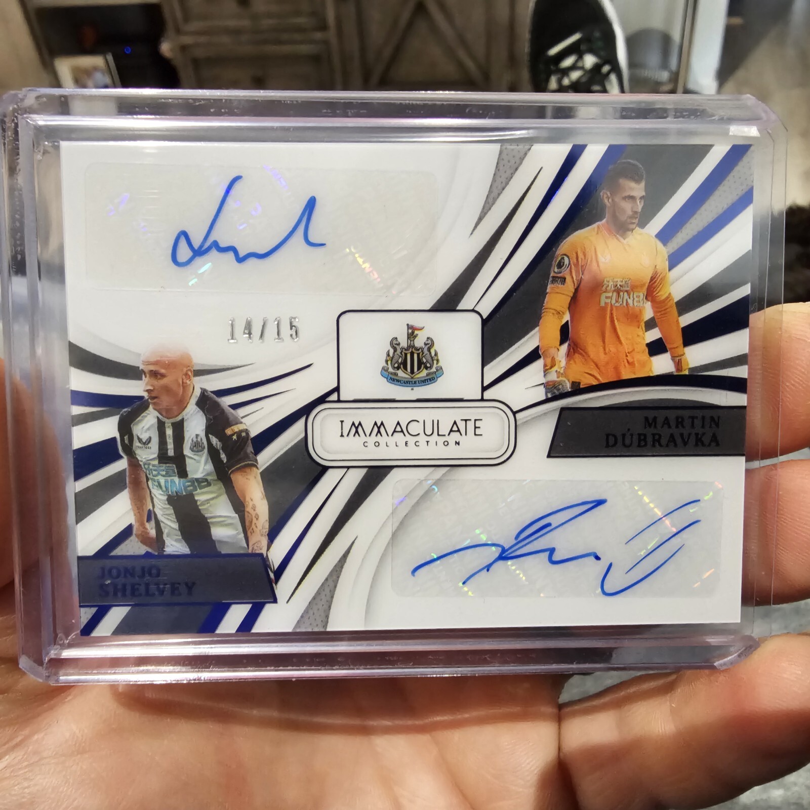 2021 Immaculate Dual Auto Jonjo Shelvey & Martin Dubravka /15 Newcastle United