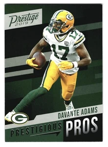 2019 Panini Prestige Davante Adams Prestigious Pros Green Bay Packers #PP-DA - Picture 1 of 2