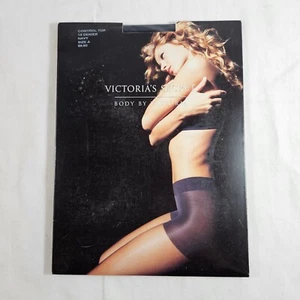 Victoria's Secret Body by Victoria Pantyhose Navy sz A 15 Den Control Top - Picture 1 of 4