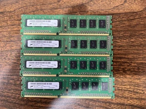 Lot of 4 2GB DDR3-1333 DIMM Micron MTBJTF25664AZ-1G4D1 Desktop RAM - Picture 1 of 1
